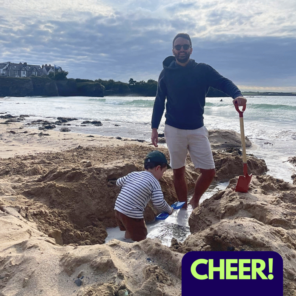 Human experience - Founder Joe and his son.