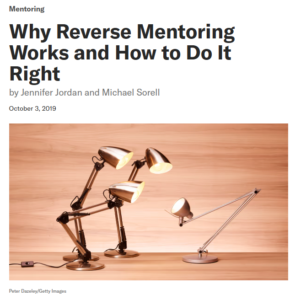 Link to article on Reverse Mentoring - Harvard Business Review