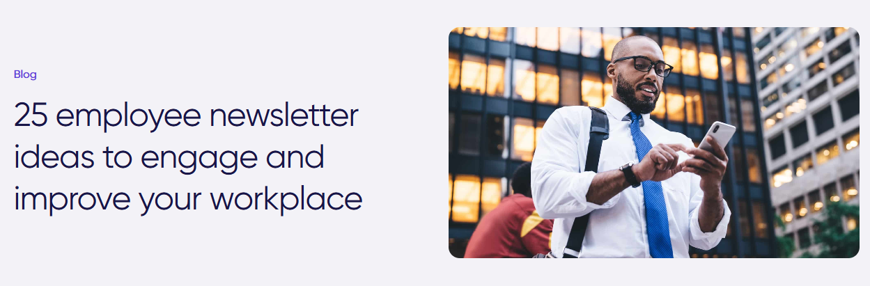 Blog post on newsletter ideas - external